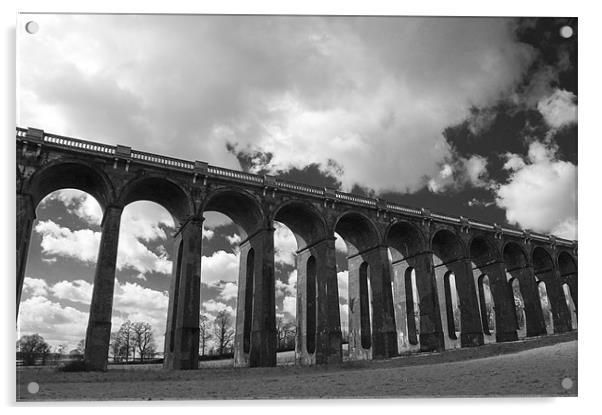Viaduct 0046  Acrylic by Eddie Howland