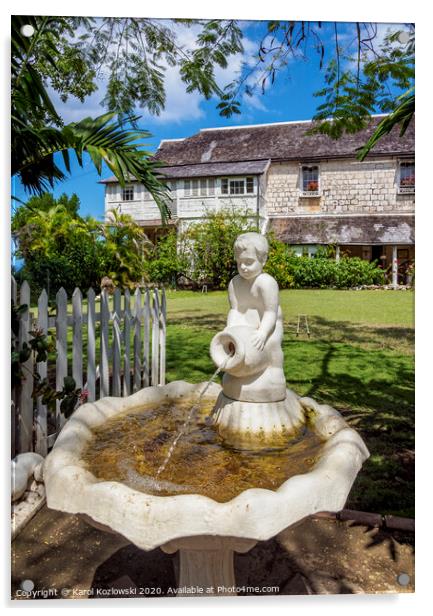 Greenwood Great House in Jamaica Acrylic by Karol Kozlowski