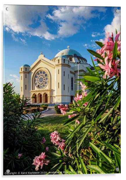Holy Trinity Cathedral in Kingston, Jamaica Acrylic by Karol Kozlowski
