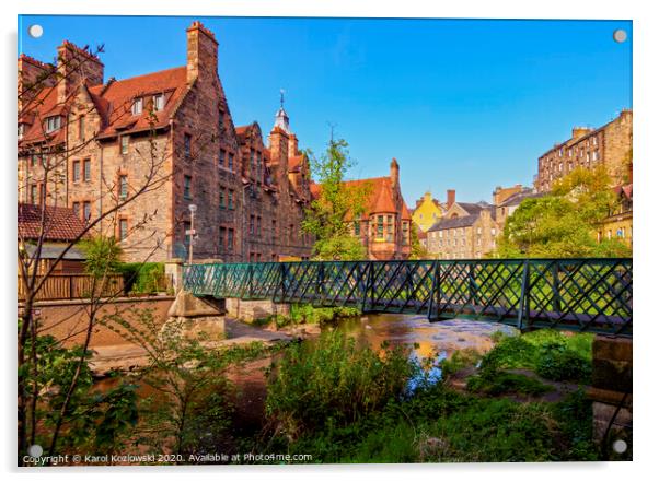 Dean Village Acrylic by Karol Kozlowski