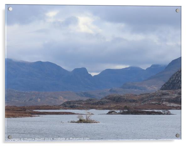 Loch Maree view Acrylic by Thelma Blewitt