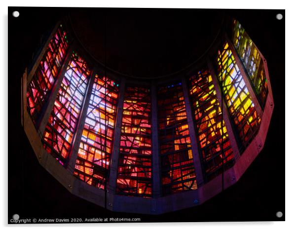 Cup of Light, the Crown of Thorns of Liverpool Metropolitan Cathedral Acrylic by Andrew Davies