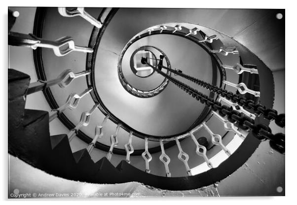 Spiral staircase Acrylic by Andrew Davies
