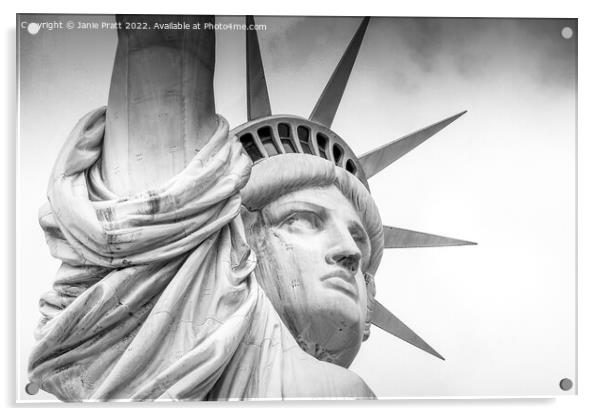 Lady Liberty 3 Acrylic by Janie Pratt