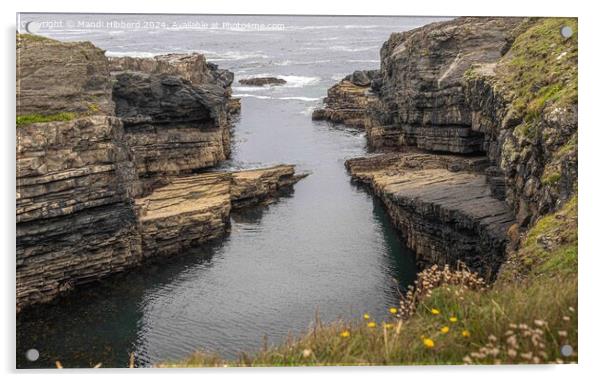 Out to the Atlantic Acrylic by Mandi Hibberd