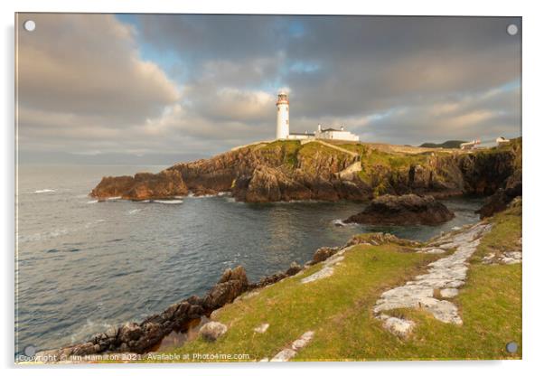 Fanad head and Lighthouse Donegal, Ireland Acrylic by jim Hamilton