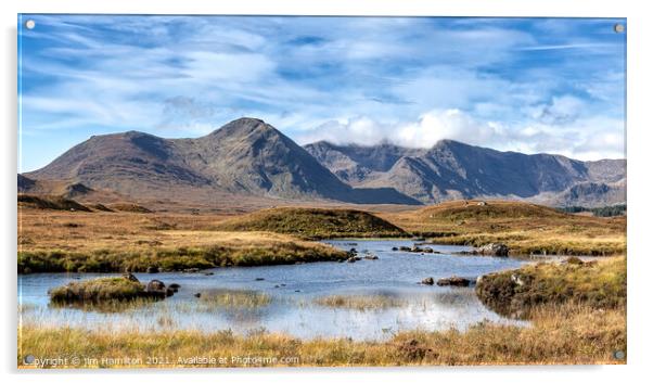 Rannoch Moor, Highlands of Scotland Acrylic by jim Hamilton