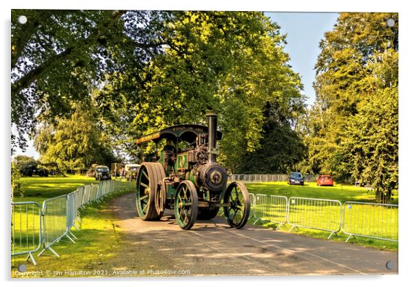 Old Traction Engine Acrylic by jim Hamilton