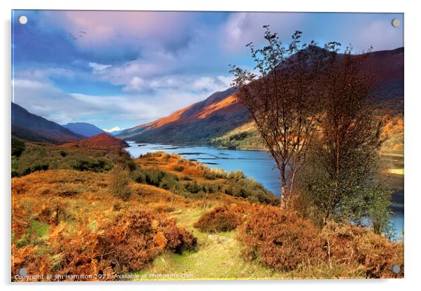 Autumn at Loch Leven Acrylic by jim Hamilton