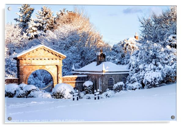 Enchanting Winter Landscape Acrylic by jim Hamilton