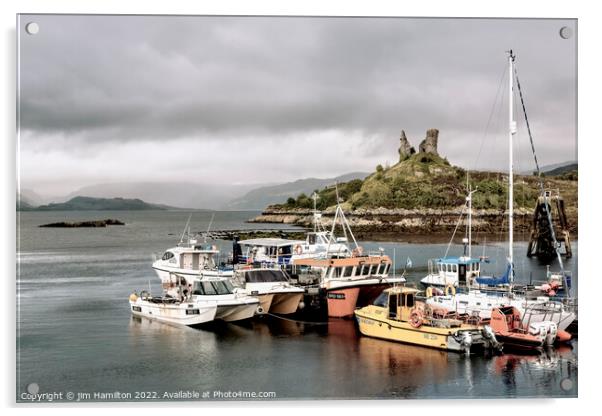 Caisteal Maol Isle of Skye Acrylic by jim Hamilton