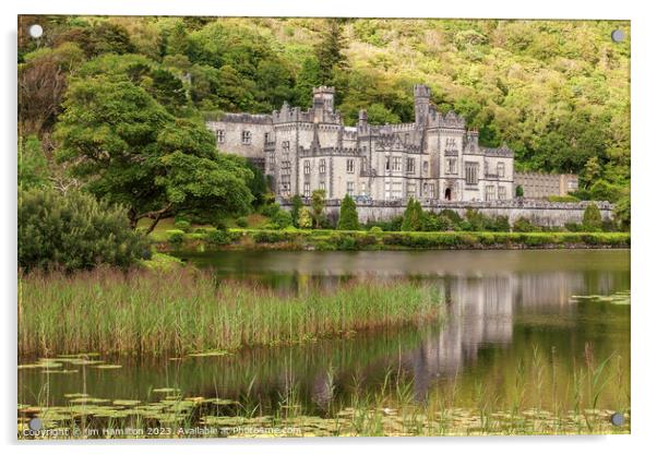 Kylemore Abbey Connemara, County Galway, Ireland Acrylic by jim Hamilton