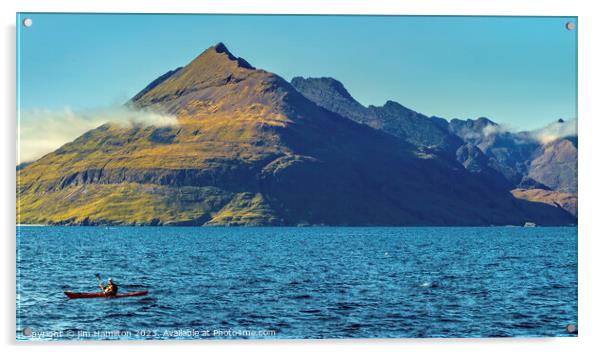 Elgol Isle of skye Acrylic by jim Hamilton