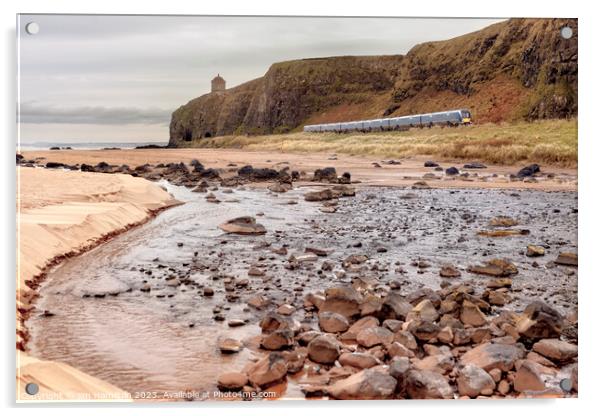 Downhill beach Causeway coast Northern Ireland Acrylic by jim Hamilton