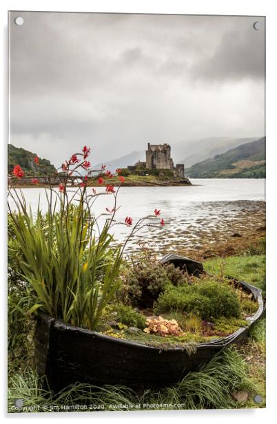 Eilean Donan Castle, Scotland Acrylic by jim Hamilton