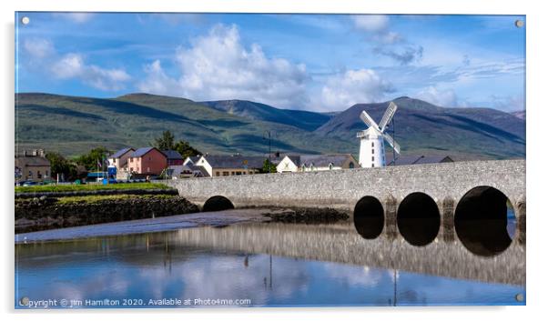 Blennerville windmill Kerry_Ireland Acrylic by jim Hamilton