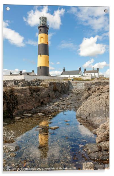 St.John's Lighthouse Co.Down, Northern Ireland Acrylic by jim Hamilton