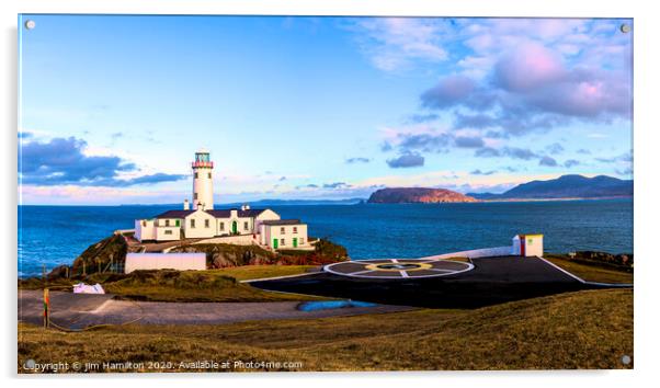 Fanad lighthouse Acrylic by jim Hamilton