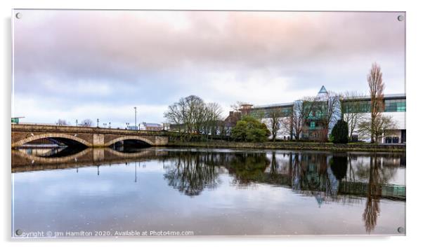 Coleraine town bridge Acrylic by jim Hamilton