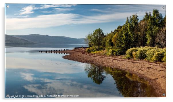 Loch Fyne,Scotland Acrylic by jim Hamilton