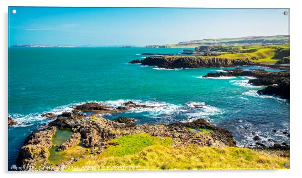 Causeway coast Northern Ireland Acrylic by jim Hamilton