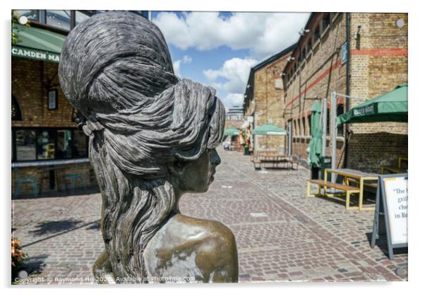 Amy Winehouse Statue  Acrylic by Raymond Hill