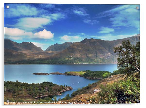 Loch Torridon Acrylic by David Borrill