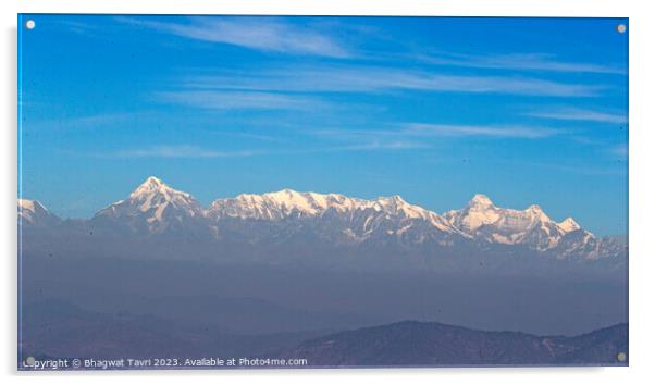 NandaDevi Peak  Acrylic by Bhagwat Tavri
