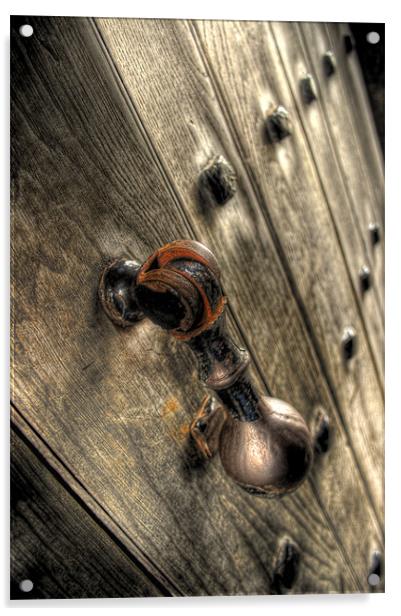 knock knock Acrylic by Simon Case