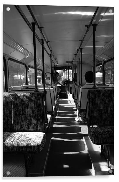 ...By Bus...  Acrylic by Francis  Mara Primon