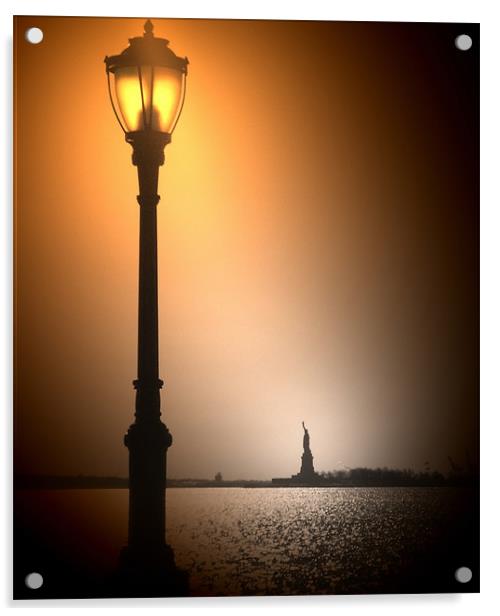 Shine Light on Liberty Acrylic by Terry Lee