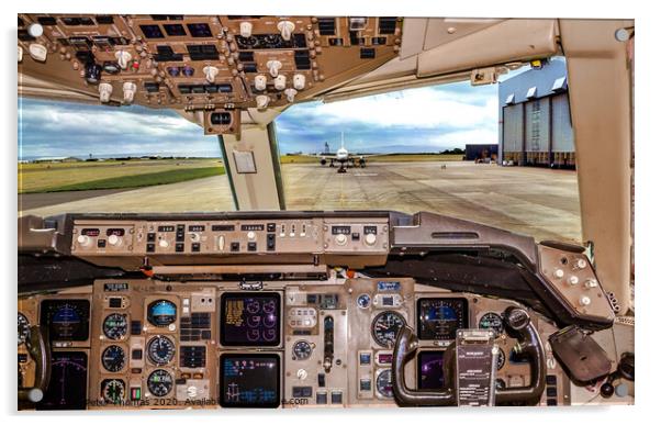 Majestic Views from the Flightdeck Acrylic by Peter Thomas