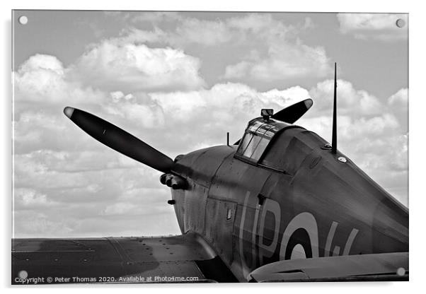 Hawker Hurricane Acrylic by Peter Thomas