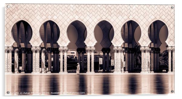 The Majestic Sheikh Zayed Mosque Acrylic by Peter Thomas