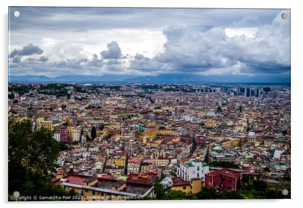 City of Naples Acrylic by Samantha Peel