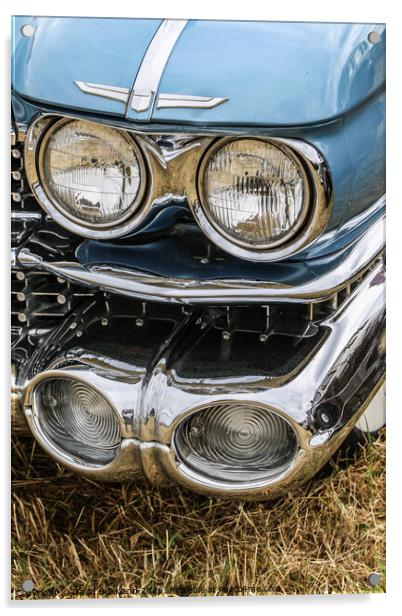 '59 Cadillac.  Acrylic by David Buckland