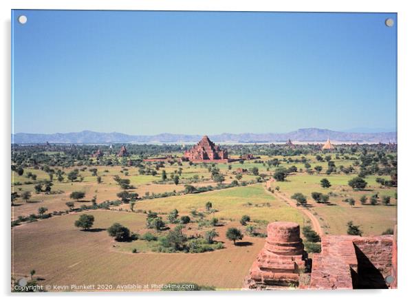 Bagan Myanmar Acrylic by Kevin Plunkett