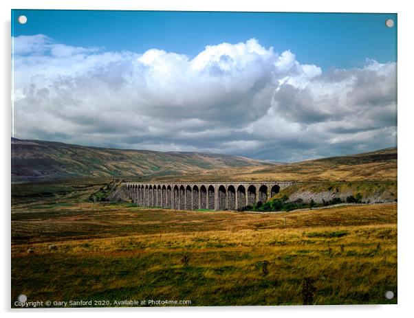 Ribblehead Viaduct, Yorkshire Dales  Acrylic by Gary Sanford