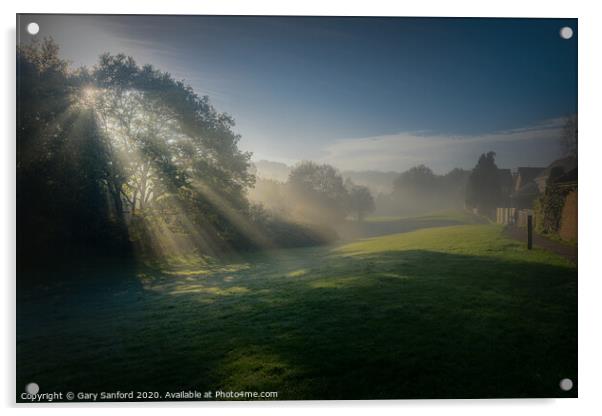 Autumn Morning Mist II Acrylic by Gary Sanford