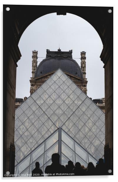 Louvre Acrylic by Ana Bort
