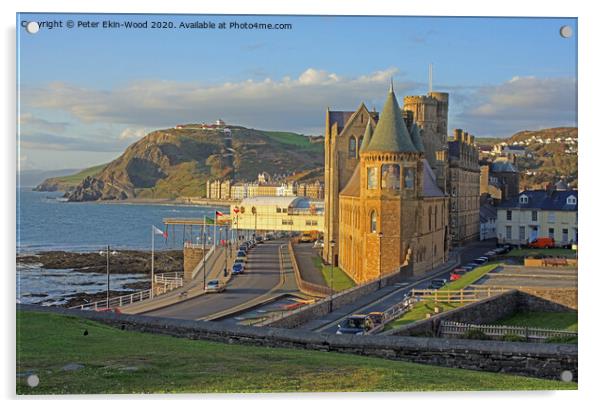 Aberystwyth Old College Acrylic by Peter Ekin-Wood