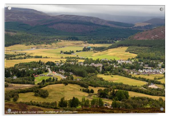 Braemar from Morone Hill Acrylic by Ken Hunter