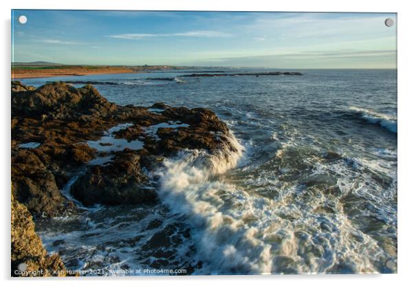 Sunrise on East Fife Coast Acrylic by Ken Hunter