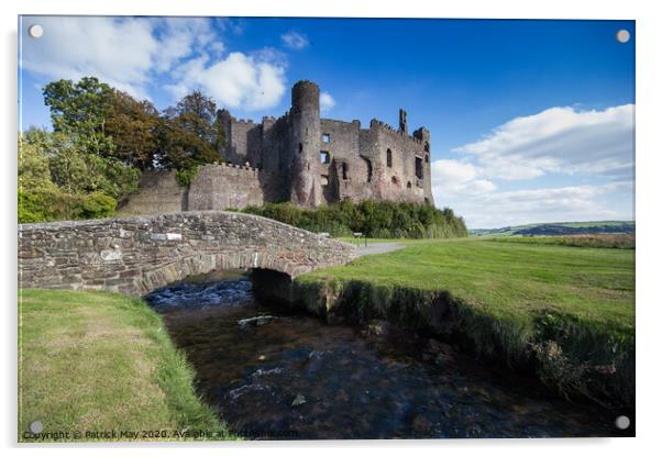 Laugharne Castle, South Wales Acrylic by Paddy Art