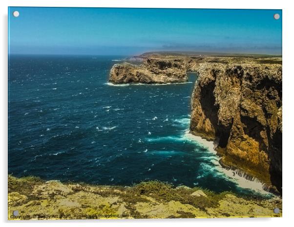 The Edge of the World! - Cape St. Vincent Acrylic by Paddy Art