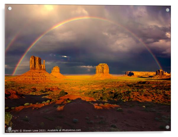 Monumental Rainbow Acrylic by Steven Love