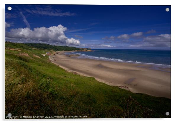 Panoramic Beauty of Cayton Bay Acrylic by Michael Shannon