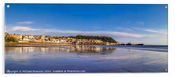 Scarborough South Bay at low tide Acrylic by Michael Shannon