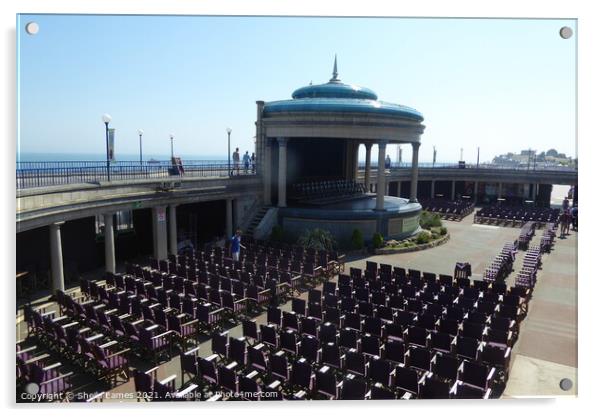 Eastbourne Bandstand, East Sussex Acrylic by Sheila Eames