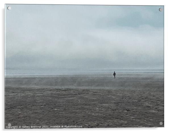 Misty Beach Acrylic by Ashley Bremner